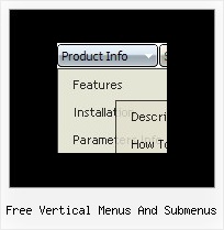 Free Vertical Menus And Submenus Drop Down Menus Horizontal Style