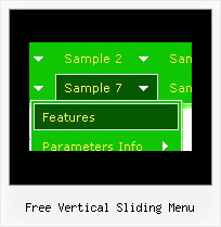 Free Vertical Sliding Menu Dhtml Menu Example Tutorial