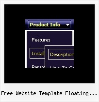 Free Website Template Floating Menu Dropdown Drop Menus With Javascript