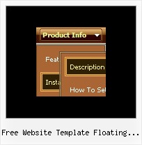 Free Website Template Floating Menu Dropdown Javascript Drag Drop List