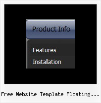 Free Website Template Floating Menu Dropdown Mouseover Ready Made Javascript