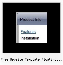 Free Website Template Floating Menu Dropdown Start Menu Transparency