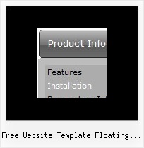 Free Website Template Floating Menu Dropdown Horizontal Dhtml Static Menu