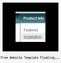Free Website Template Floating Menu Dropdown Submenu Maker