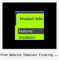 Free Website Template Floating Menu Dropdown Deroulant En Javascript