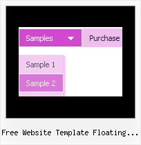 Free Website Template Floating Menu Dropdown Scripts Rollover Transition