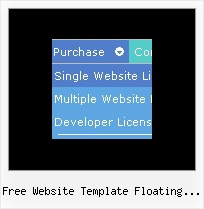 Free Website Template Floating Menu Dropdown Dhtml Side Navigation