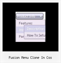 Fusion Menu Clone In Css Menu Navigation Example