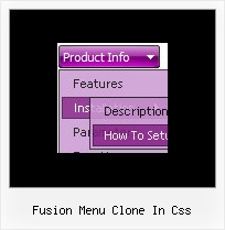 Fusion Menu Clone In Css Dropdown Javascript Menu