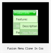 Fusion Menu Clone In Css Ejemplos De Menu Con Java Script