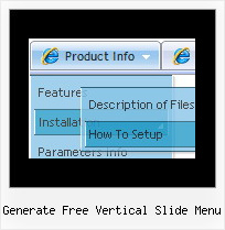 Generate Free Vertical Slide Menu Dhtml Submenu