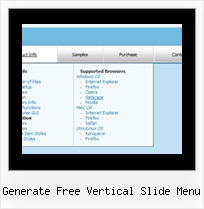 Generate Free Vertical Slide Menu Menubar Internet