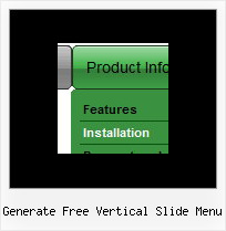 Generate Free Vertical Slide Menu Dhtml Slide Bars