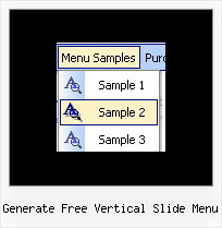 Generate Free Vertical Slide Menu Javascript Right Click Popup