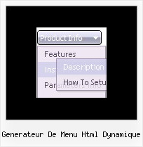 Generateur De Menu Html Dynamique Floating Menu Web