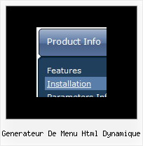 Generateur De Menu Html Dynamique Mouseover Menu Vertical