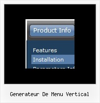 Generateur De Menu Vertical Mouse Over Drop Downs For Web Sites