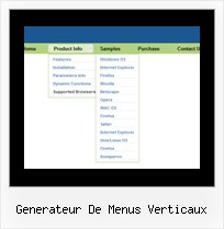 Generateur De Menus Verticaux Webmasters Scripts Dhtml Menus Different Frames