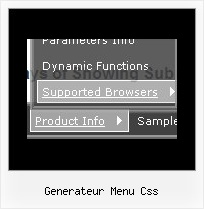 Generateur Menu Css Menu Side Navigation