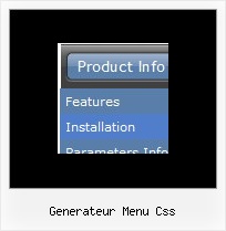 Generateur Menu Css Drop Down Menus Java