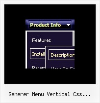 Generer Menu Vertical Css Dynamique Javascript Frame Floating