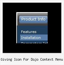 Giving Icon For Dojo Context Menu Drop Down Javascript Menu