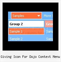 Giving Icon For Dojo Context Menu Horizontal Menu Script