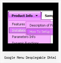 Google Menu Desplegable Dhtml Transparent Drag Menu Script