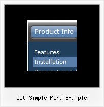 Gwt Simple Menu Example Transparent Menu Rollover