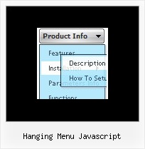 Hanging Menu Javascript Css Pop Up Menus