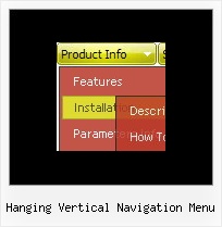 Hanging Vertical Navigation Menu Javascript Menu Graphics