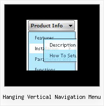 Hanging Vertical Navigation Menu Javascript Menu Transition Effect