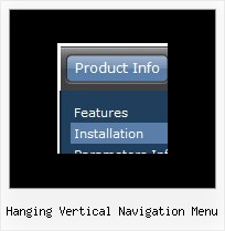 Hanging Vertical Navigation Menu Dhtml Slide Menu Side