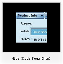 Hide Slide Menu Dhtml Floating Java Menus Examples