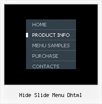 Hide Slide Menu Dhtml Css Tabbed Menu