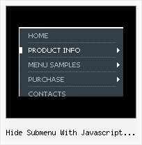 Hide Submenu With Javascript Cross Domain Dropdown Menue Dhtml