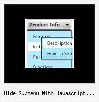 Hide Submenu With Javascript Cross Domain Mouseover Submenu Relative Position