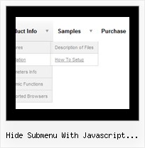 Hide Submenu With Javascript Cross Domain Menu Pop Up Dhtml