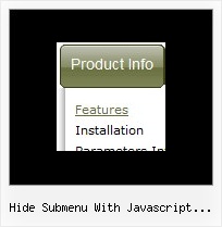 Hide Submenu With Javascript Cross Domain Javascript Menu Array Sample