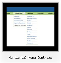 Horizantal Menu Contrexx Netscape Drop Down Menu