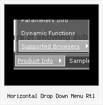 Horizontal Drop Down Menu Rtl Script Popup Menu