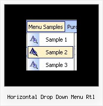 Horizontal Drop Down Menu Rtl Dhtml Style Shadow Layer