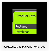 Horizontal Expanding Menu Css Javascript Floating Menus Dhtml