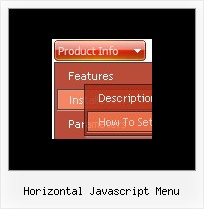 Horizontal Javascript Menu Menu Bar Javascript