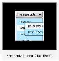 Horizontal Menu Ajax Dhtml Menu In Css