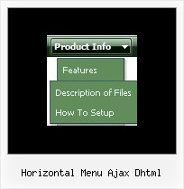 Horizontal Menu Ajax Dhtml Menu Navigation Script