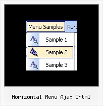 Horizontal Menu Ajax Dhtml Make Menus Frames Across
