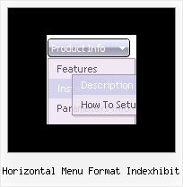 Horizontal Menu Format Indexhibit Javascript Xp Style Menu Explorer