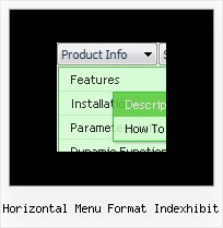 Horizontal Menu Format Indexhibit Javascript Menubar