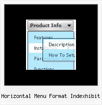 Horizontal Menu Format Indexhibit Vertical Menu Software
